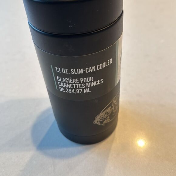 Bass pro shops  12 oz slim can cooler new with tags, great gift with 6 pack. - Picture 2 of 7